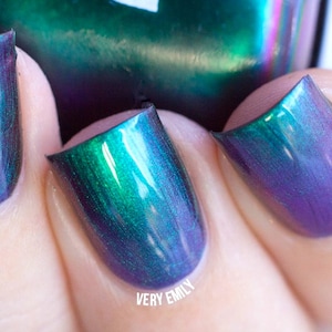 Obsession- Mega Multichrome  Multi-Color Shifting Polish:  Custom-Blended Glitter Nail Polish / Indie Lacquer / Polish Me Silly