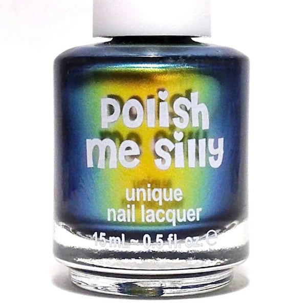 Legacy-Mega Multichrome Multi-Color Shifting Polish:  Custom-Blended Glitter Nail Polish / Indie Lacquer / Polish Me Silly