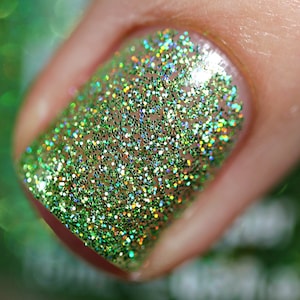 Slime Time- Rainbow Sparkle Collection Glitter Holographic Glitter Custom-Blended Glitter Nail Polish / Indie Lacquer