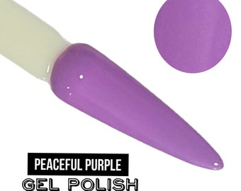 UV Led GEL Nagellack - Friedliches Lila - Helle Lila Politur Feste Opak Creme Politur Langlebig, Grausamkeit Frei, Polish Me Silly