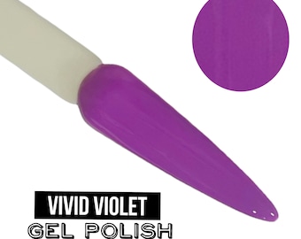 UV Led GEL Nagellack - Vivid Violet - Neon Lila Politur Feste Opaque Creme Politur Langlebig, Grausamkeit Frei, Polish Me Silly