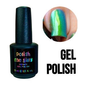 UV Led GEL Nail Polish -Dreamer-Mega Multichrome Multi-Color Shifting Polish:  Glitter Nail Polish / Indie Lacquer / Polish Me Silly