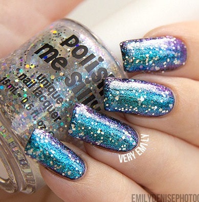 【MHT】Enamel Nail Polish Pendant Top Moonstone - Blue, Purple, Pink Iridescent Topper Nail Polish