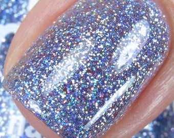 Purple Pizazz- Rainbow Sparkle Collection Glitter Holographic Glitter Custom-Blended Glitter Nail Polish / Indie Lacquer