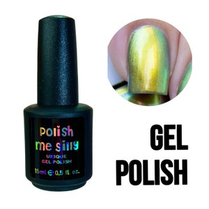 UV Led GEL Nail Polish - Legacy- Mega Multichrome Multi-Color Shifting Polish:Glitter Nail Polish / Indie Lacquer / Polish Me Silly