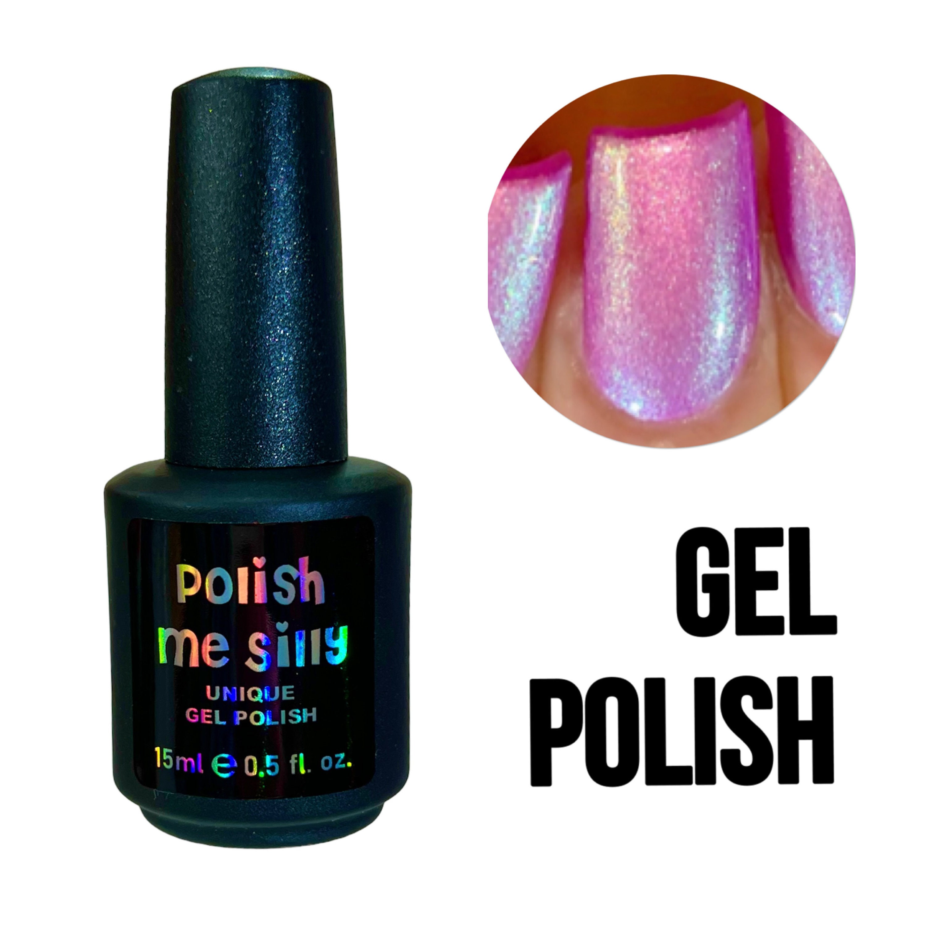 UV Led GEL Nail Polish - Pixie Dust Glow - Pink Purple Blue Green Glow ...