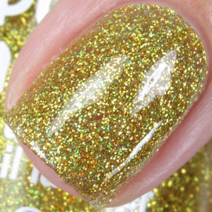 Superstar- Rainbow Sparkle Collection Glitter Holographic Glitter Custom-Blended Glitter Nail Polish / Indie Lacquer