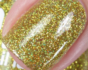 Superstar- Rainbow Sparkle Collection Glitter Holographic Glitter Custom-Blended Glitter Nail Polish / Indie Lacquer