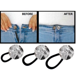 Expandeez • 3 pcs Waistband Expander / PRE-PACKED / Metal / Pants & Jeans / Pants Extender / Men / Women / Maternity / Pregnancy / Children