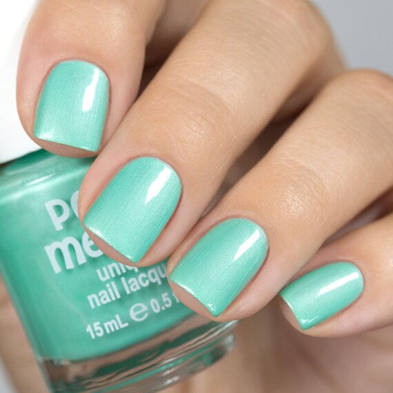 Mint 2 Be Bright Lights Solid Pearl Satin Polish Mint Green Etsy