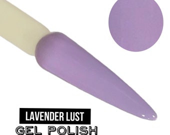 UV Led GEL Nail Polish - Lavender Lust - Pastel Purple Polish Solid Opaque Creme Polish Long Lasting, Cruelty Free, Polish Me Silly