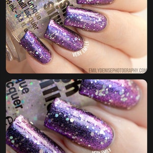 Multichrome Topper - LOVESTRUCK - Multi Color Changing Polish:  Custom-Blended Glitter Nail Polish / Indie Lacquer / Polish Me Silly