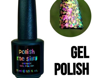 Esmalte de gel led uv-lágrimas de unicórnio-flakie topcoats esmalte de mudança de várias cores-esmalte de brilho/laca indie/polonês me bobo