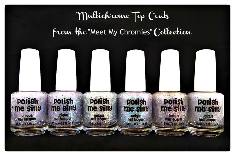 6 Full Size Multi Chrome Topper Set Multi Color Changing Etsy