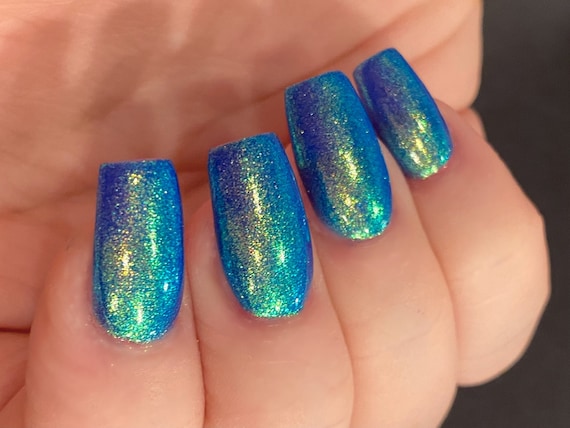 Peacock Glow Blue Green Gold Teal Shimmer glow Pop PT 2 | Etsy