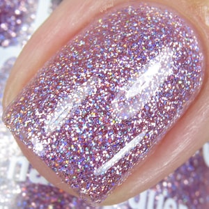 Show Off- Rainbow Sparkle Collection Glitter Holographic Glitter Indie Nail Polish Glitter Lacquer Varnish Water Marble Stamping Nails