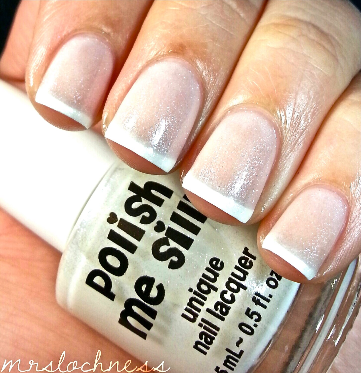 French Tip Top Coat Blissful Moments Glitter Nail Polish / - Etsy