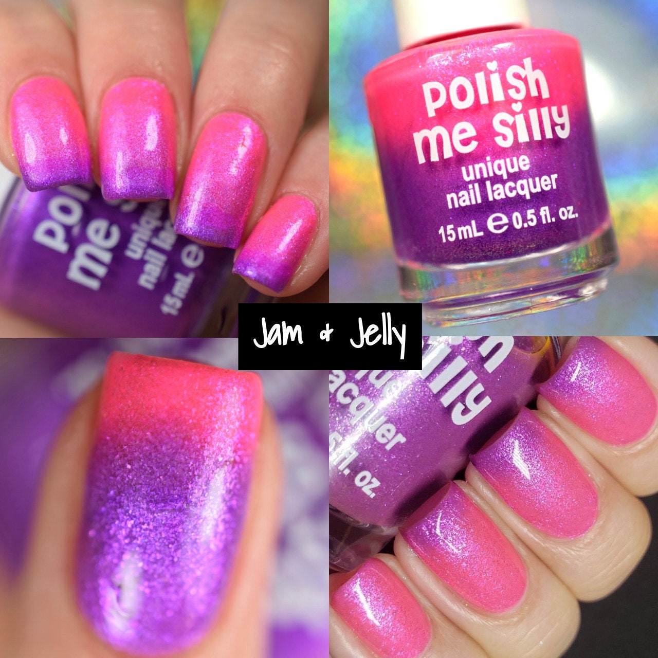 lol surprise color change nail art