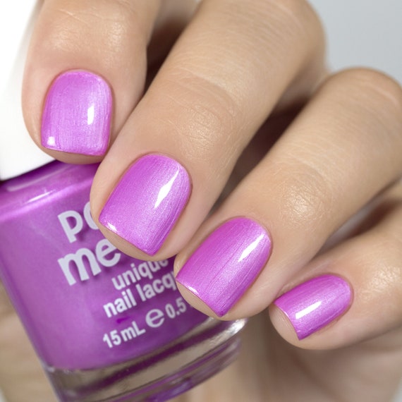 Fizzle Bright Lights Purple Solid Pearl Satin Neon Pop Nail - Etsy UK