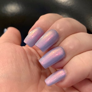 Mylar Glow Periwinkle Blue Purple Pink Yellow MintGlow Pop Nail Polish Collection Multi-Color Shifting: Mylar Oil Slick / Polish Me Silly 画像 2