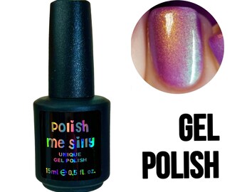 UV Led GEL Nagellack -Mermaid Glow- Lila Blau Grün Gold Gelb Glow Pop Multi-Color Shifting Oil Slick Polish Me Silly