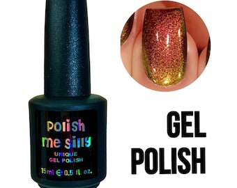 UV Led GEL Esmalte de uñas - Fall Into The Glow - Verde Oro Rojo Óxido Resplandor Pop Multi-Color Shifting Oil Slick Polish Me Silly