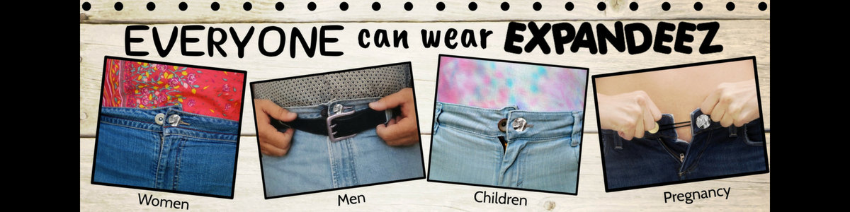 Expandeez 3 Pcs Waistband Expander / PRE-PACKED / Metal / Pants & Jeans / Pants  Extender / Men / Women / Maternity / Pregnancy / Children 