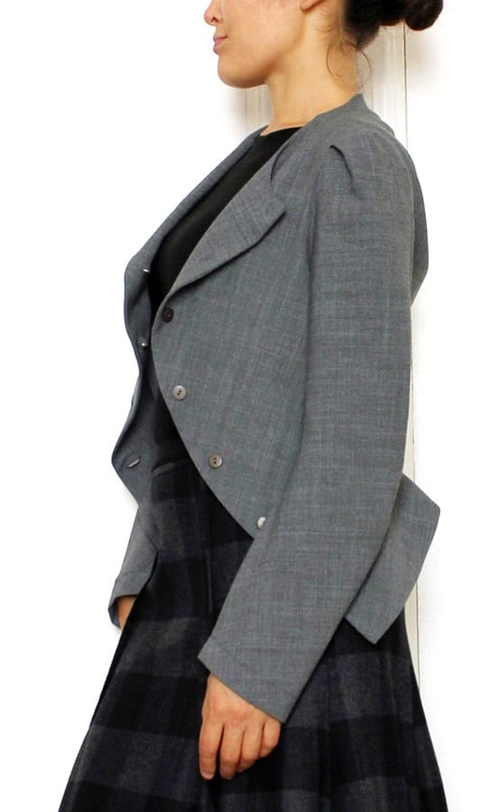 Prime Fashions Damen Schößchen Blazer – Slim Fit Mit Rüschen & Crop