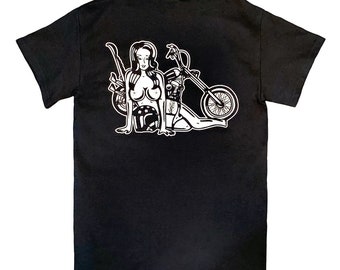 Easy Rider Pinup Mens Tee (Mature Content) (Sale)