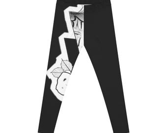 Payasa Clown Girl Leggings - Black | Chicano Tattoo Art