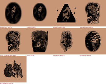 FiveM Tattoo Pack | Horror Add-On Tattoos for GTA RP Servers | Ghostface, Dark & Macabre Designs | Male and Female | Diseños by J