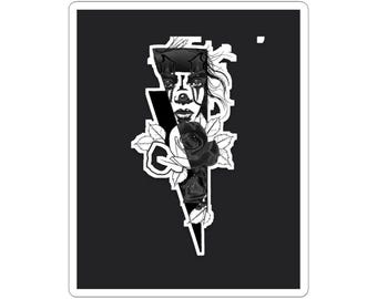 Payasa Clown Girl Sticker | Chicano Tattoo Art Decal
