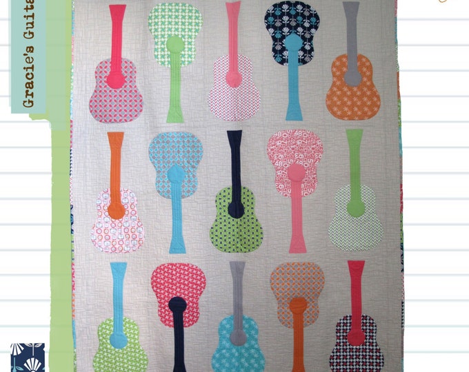 Gracie's Guitars Quilt Pattern Etsy