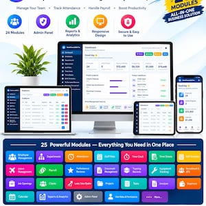 WorkForce360 Pro | Offline HR & Business Management Software (Digital Download)
