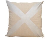 Coussin, housse de coussin, oreiller couverture, Throw Pillow - Silver X