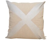 Cushion, Cushion Cover, Pillow Cover, Throw Pillow - Silver X