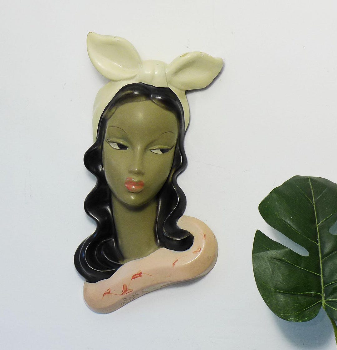 Beautiful 1950s 1960s Dutch Wall Mask Mid Century Wall Decor 1950s ...