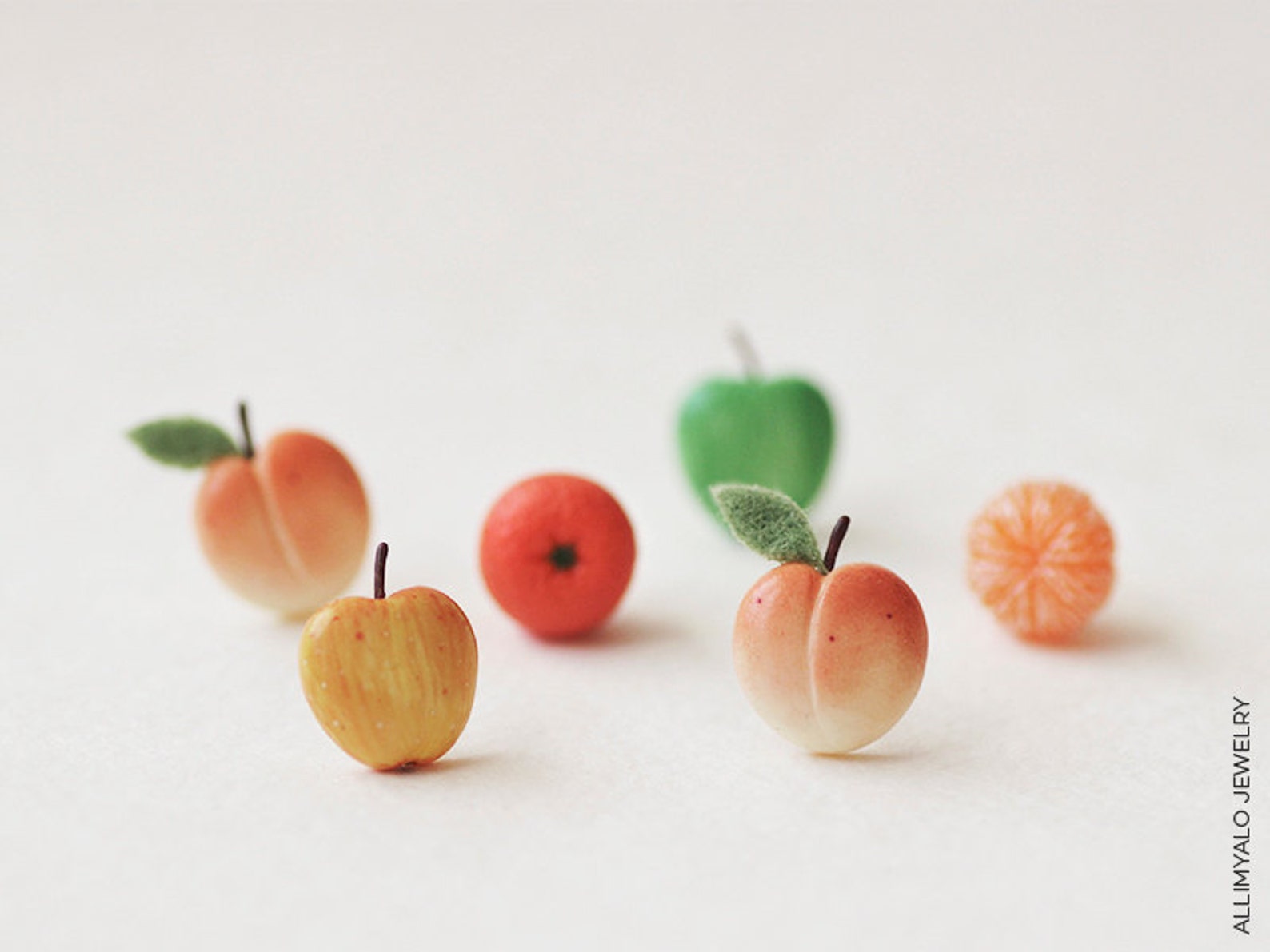 Juicy Fruit Earrings Post Set of Earrings Post Small Ear Etsy