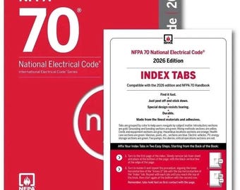 NFPA 70, National Electrical Code (NEC) 2026 Edition + index tab