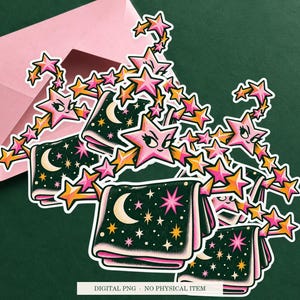 Constellation Coat Hanger displayed on an envelope with a green background. Digital mockup, no physical item included.