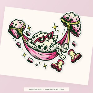 Gravity Lunch Break close view showing the pink and green artwork and white outline.