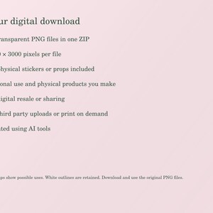 Everyday Oddities file information: ten 3000 by 3000 transparent PNGs in a ZIP. No SVG. Third party uploads not permitted.