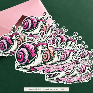 Snail Run Club displayed on an envelope with a green background. Digital mockup, no physical item included.