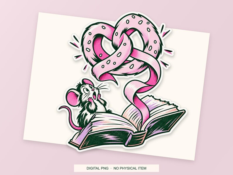 Lucky Somewhere Plot Twist Pretzel digital PNG artwork shown in a styled preview. One design. Digital download only, no physical item.