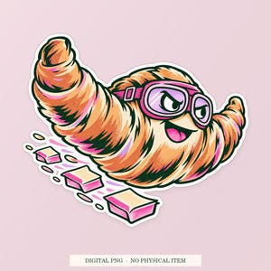 Croissant Aerodynamics PNG, Clipart Divertido, Download Digital Transparente imagem 1