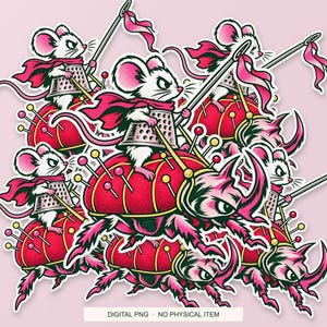 Lucky Somewhere Thimble Knight digital PNG artwork shown in a styled preview. One design. Digital download only, no physical item.