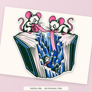 Lucky Somewhere Bookmark Rescue Team digital PNG artwork shown in a styled preview. One design. Digital download only, no physical item.