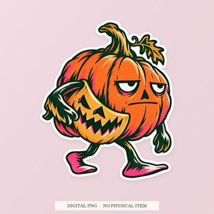 Citrouille souriante (PNG), clipart fantaisiste, téléchargement numérique transparent image 1