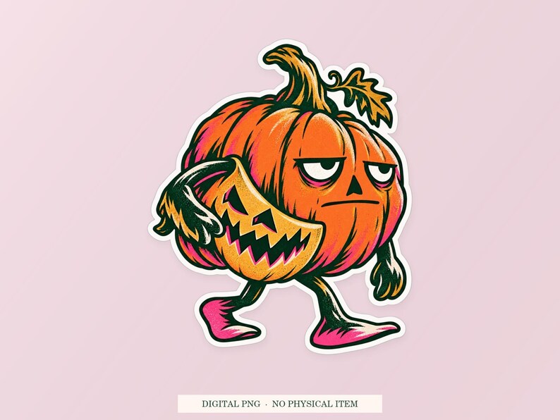 Citrouille souriante (PNG), clipart fantaisiste, téléchargement numérique transparent image 1