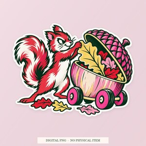 Eikelvormige verhuiswagen PNG, speelse clipart, transparante digitale download afbeelding 1